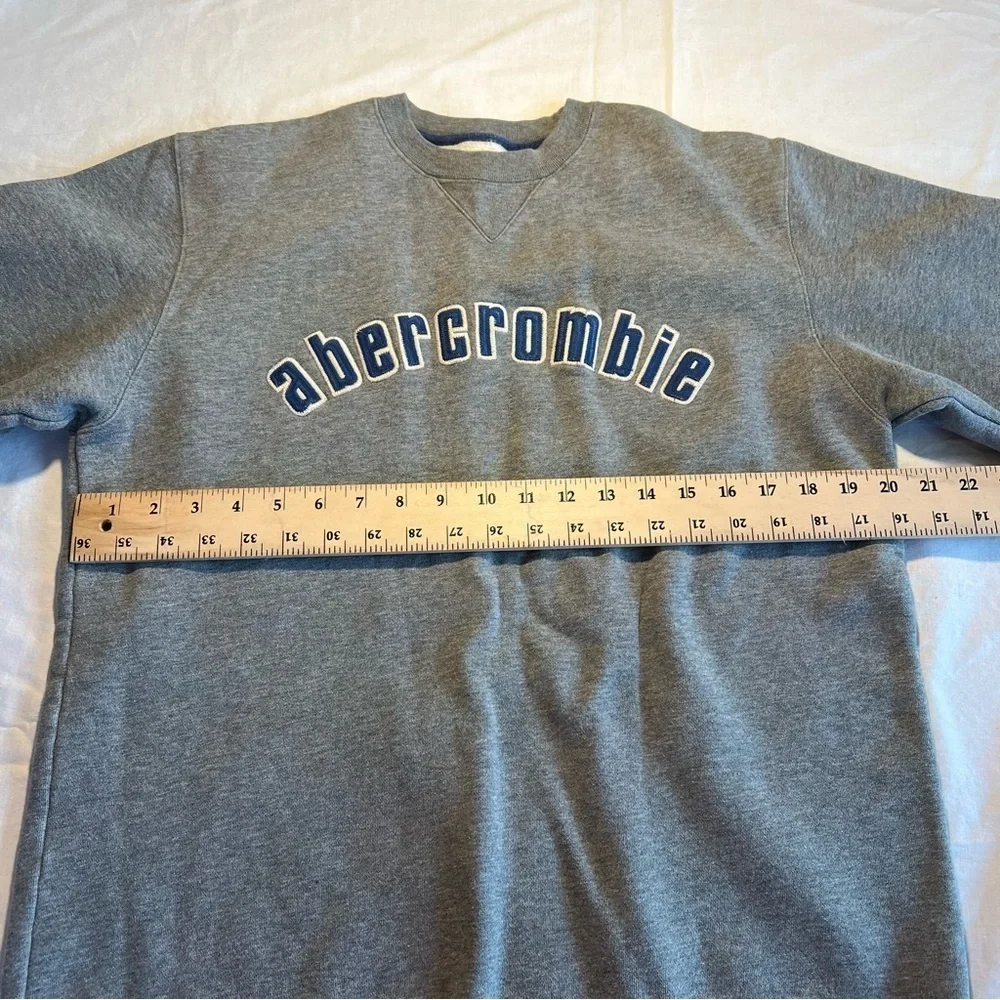 Abercrombie‎ & Fitch Sz Large Vintage Grey Sweatshirt - Picture 3 of 7